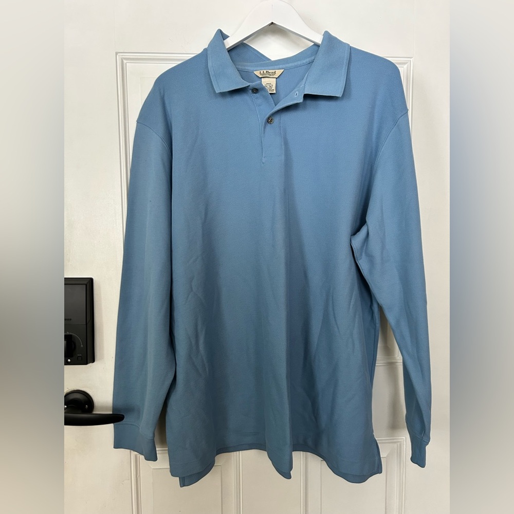 L.L. Bean Sky Blue Men's Polo Shirt